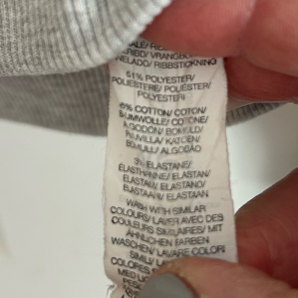 Oner 25 foundations sweatshirt in charcoal marl gray embroidered logo minimalist - Picture 6 of 8